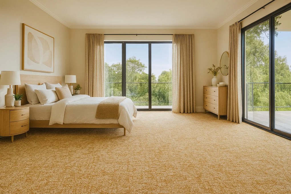 ITC, Metrážny koberec Dobro 35 béžový, na mieru, šíře 3m,4m, béžová, filc, obývacia izba