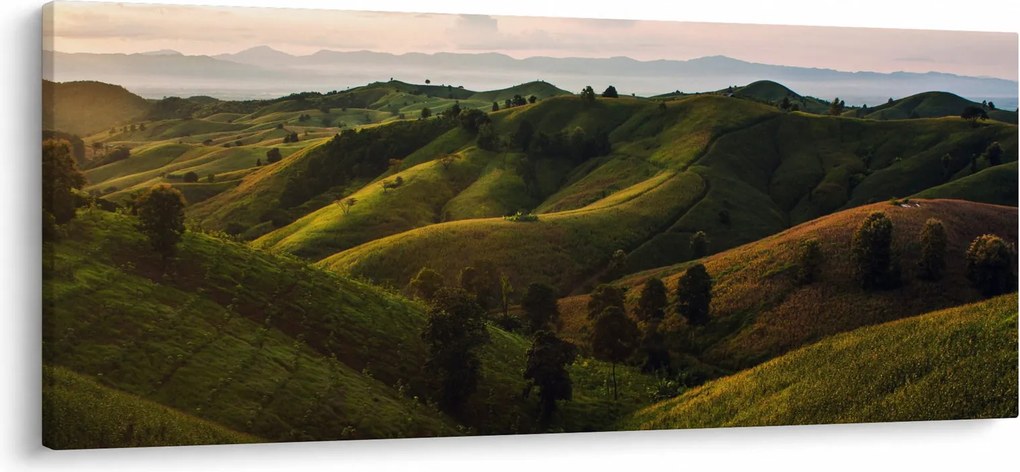 Obraz - Výhľad na thajské kopčeky (120x50 cm)