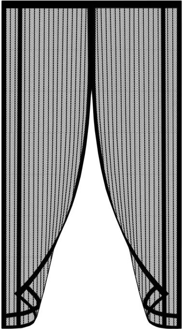 Magnetická sieťka proti hmyzu čierna