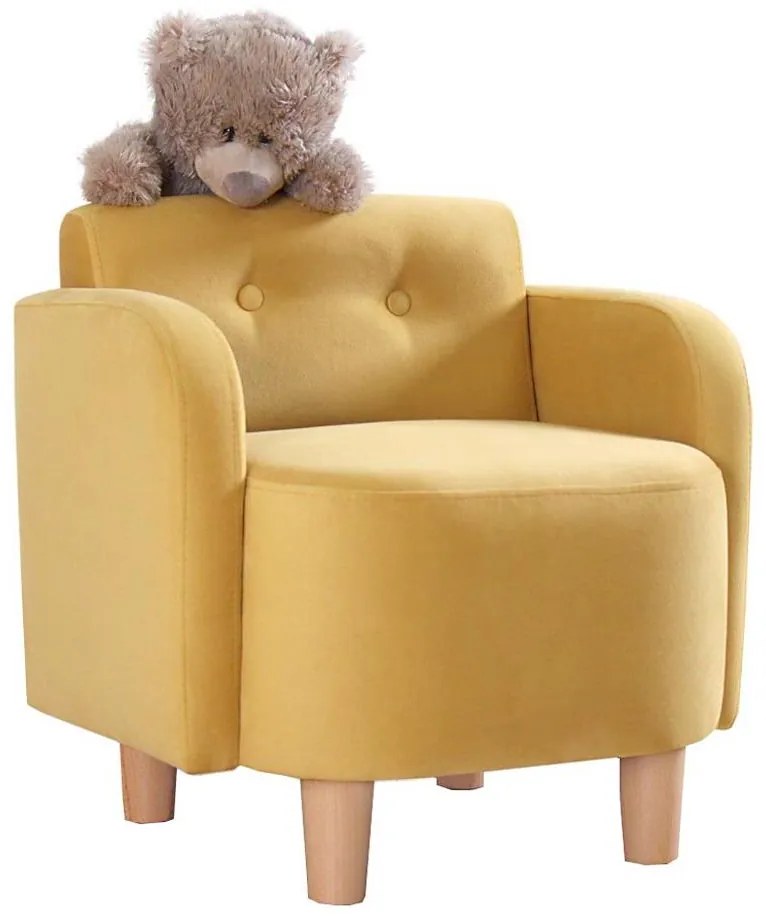 Detské kreslo DORY žlté