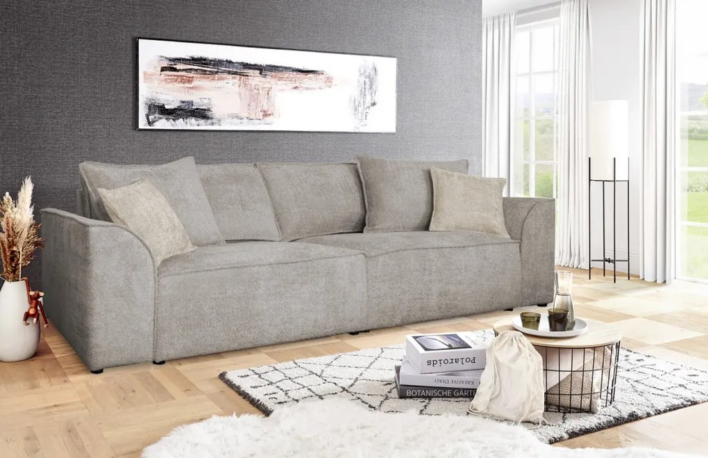 Pohovka John, béžová látka so štruktúrou