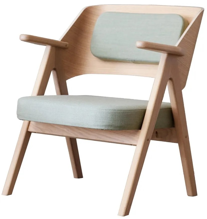 Svetlozelené dubové kreslo Findahl by Hammel