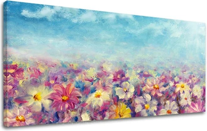 Obraz na stenu PANORÁMA KVETY KV058E13 - 60x120 cm