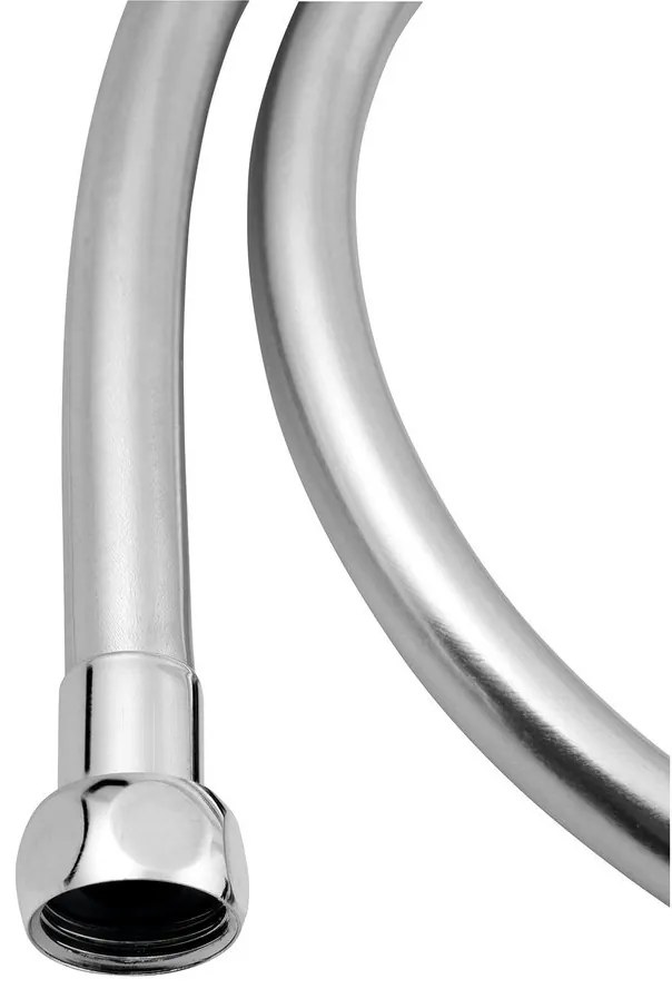 Sapho Sapho, SOFTFLEX hladká plastová sprchová hadica,120cm, strieborná/chróm, 1208-10