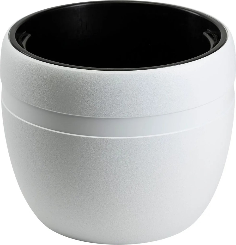 PLASTOVÝ KVETINÁČ LUNA CLASSIC 45,5X38 CM BIELA