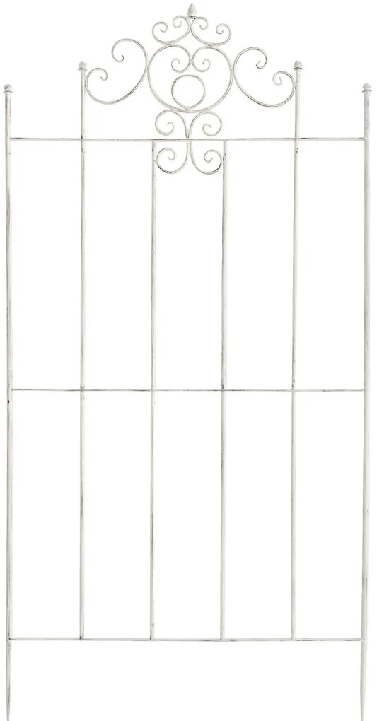 2x Mriežka na popínavé rastliny Paula - 180 x 85,5 cm - Biela antik