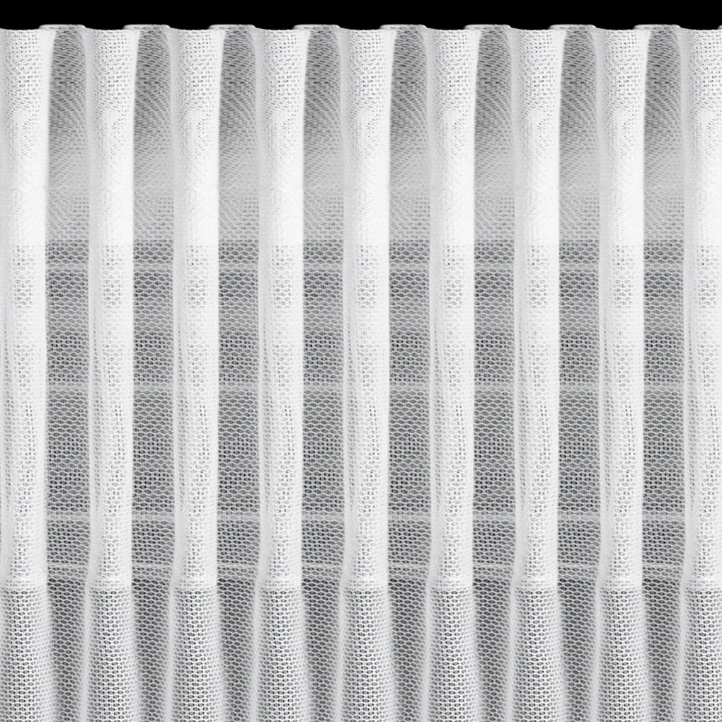 ZÁCLONA NA PÁSKE EVA MINGE ROSES4 350X160 CM BIELA