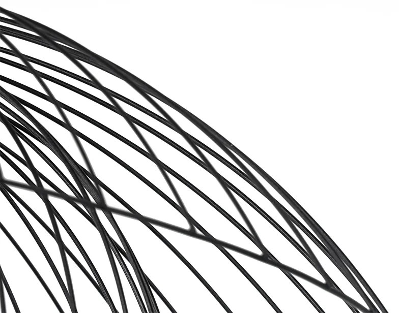 Dizajnové stropné svietidlo čierne 66 cm - Pua