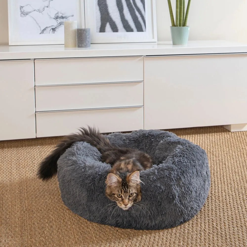 Tmavosivý pelech pre psa ø 55 cm – Love Story