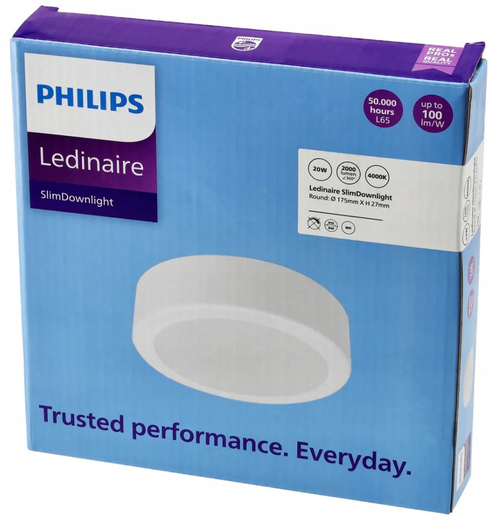 PHILIPS LED okrúhle prisadené svietidlo 19W - 2000lm - 4000K - biele