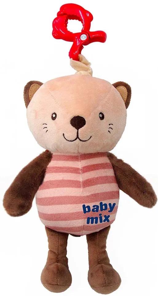 Dětská plyšová hračka s hracím strojkem Baby Mix Kočka