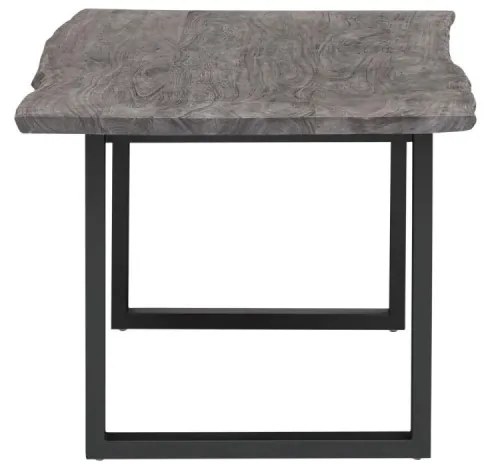 furniture-nabytek.cz - Jídelní stůl Bullwer šedočerný 140x90 cm