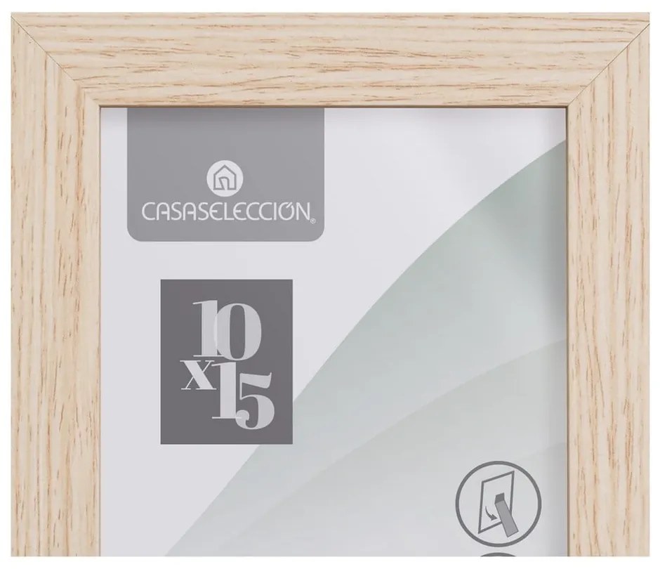 Stojací/na stenu rámček v prírodnej farbe 12,5x17,5 cm Sencillo – Casa Selección