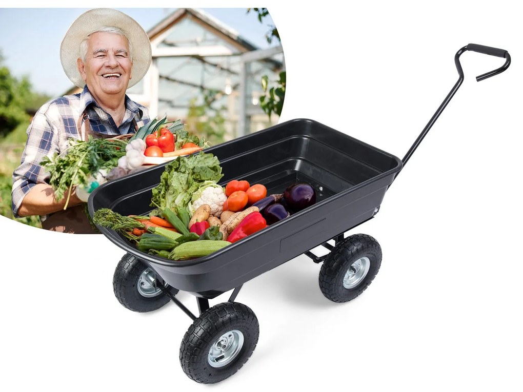 Záhradný sklápajúci vozík 75L Humberg 4871