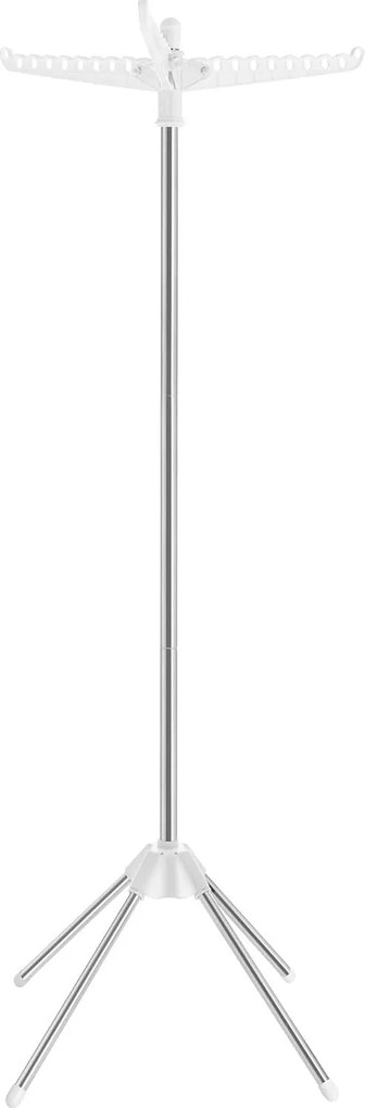 Sušiak na bielizeň, s 3 otočnými ramenami, na 27 ks oblečenia, výška 151,5 cm, biely