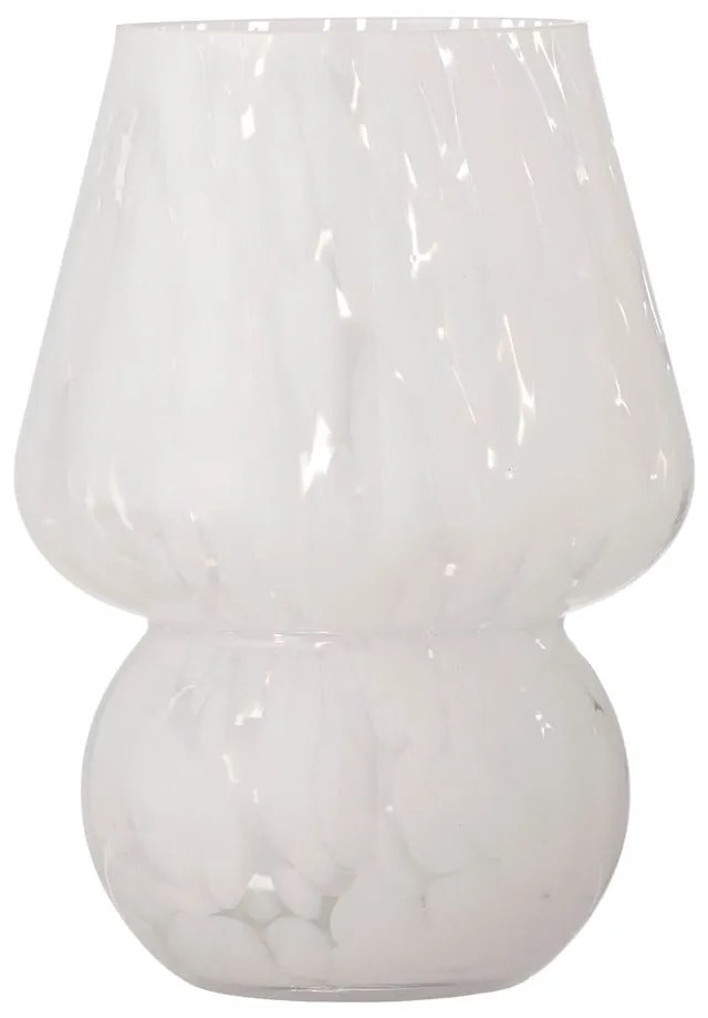 Biela sklenená váza Halim – Bloomingville