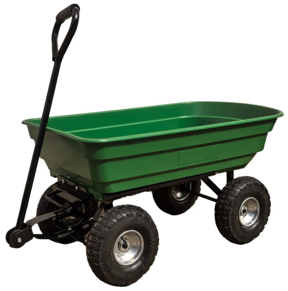 BestBerg BBGC-10G záhradný vozík / nosnosť 200 kg / zelený