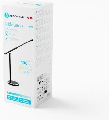 Aigostar - LED Stmievateľná dotyková stolná lampa LED/8W/230V 3000-6000K čierna