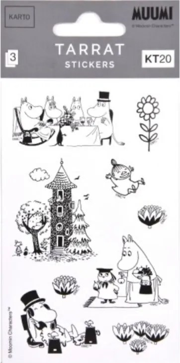 Set samolepiek Moomin Family Time, 3 ks