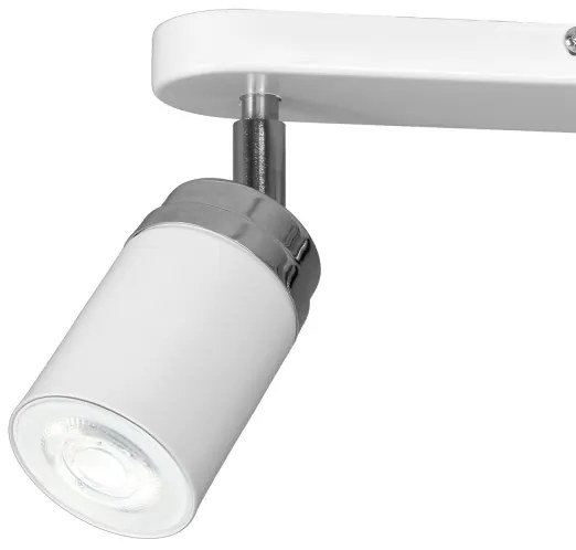 Bodové svietidlo RENO 2xGU10/8W/230V biela/chróm