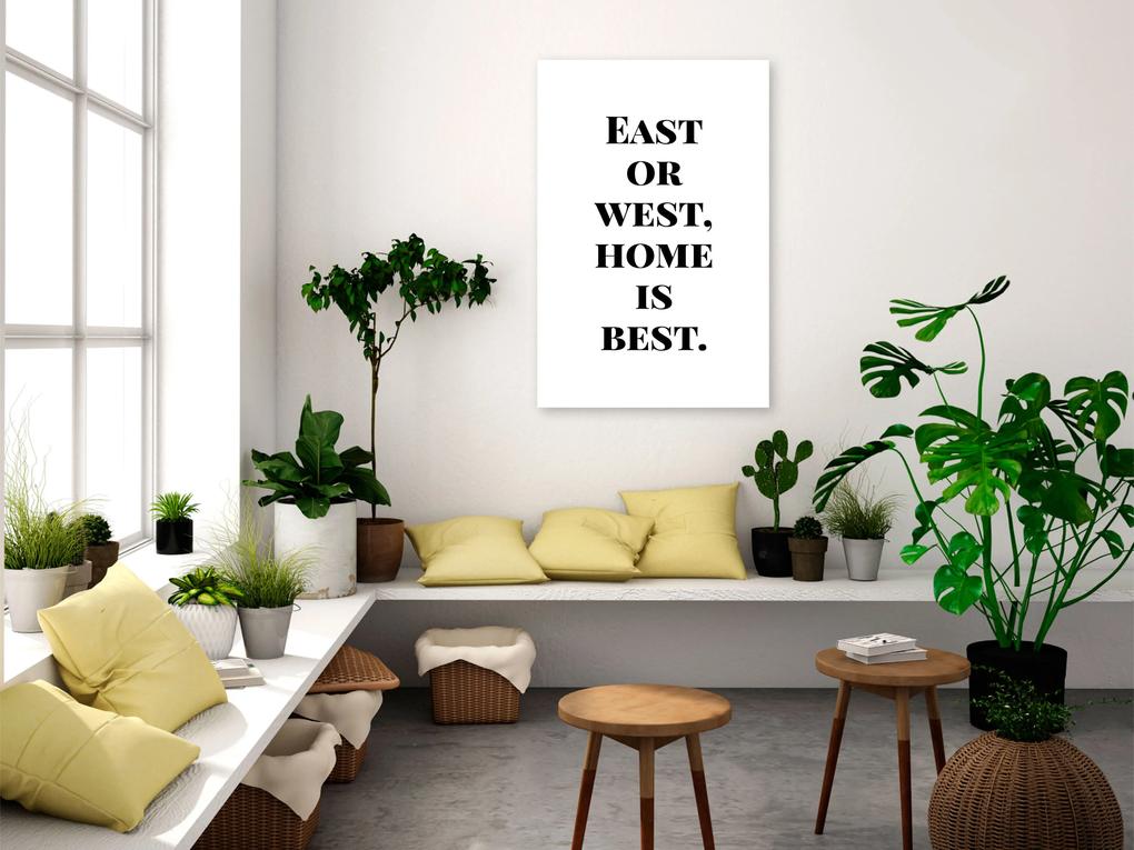 Artgeist Obraz - Home Is Best (1 Part) Vertical Veľkosť: 20x30, Verzia: Standard
