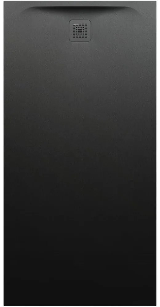 LAUFEN Pro obdĺžniková sprchová vanička z materiálu Marbond, odtok na kratšej strane, 1800 x 900 x 46 mm, čierna matná, H2159590800001