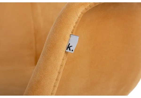 SADA 2x Jedálenská stolička NEREA 80x60,5 cm žltá/buk