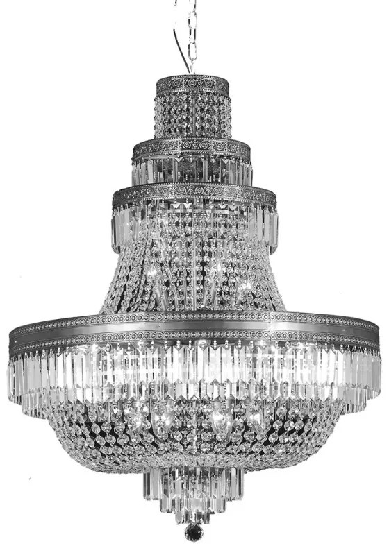 24 Pätíc krištáľ luster do lobby Ø80