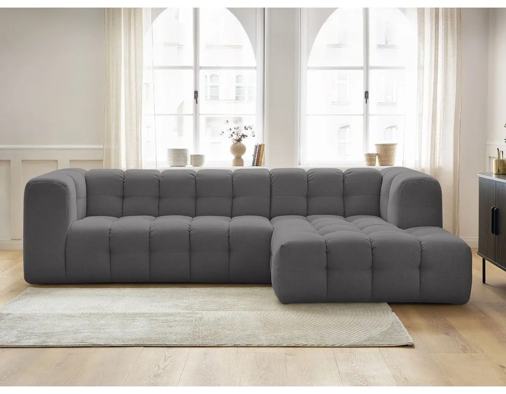 Sivá rohová pohovka Cloud – Bobochic Paris