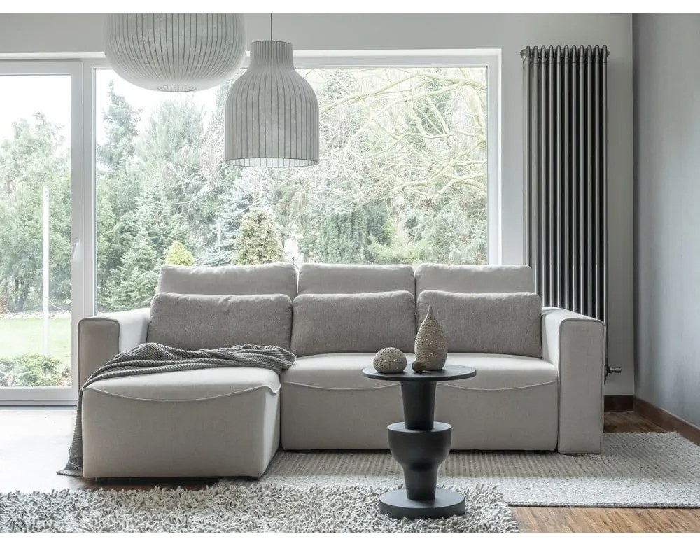 Krémovobiela rozkladacia rohová pohovka (variabilná) Homely Tommy – Miuform