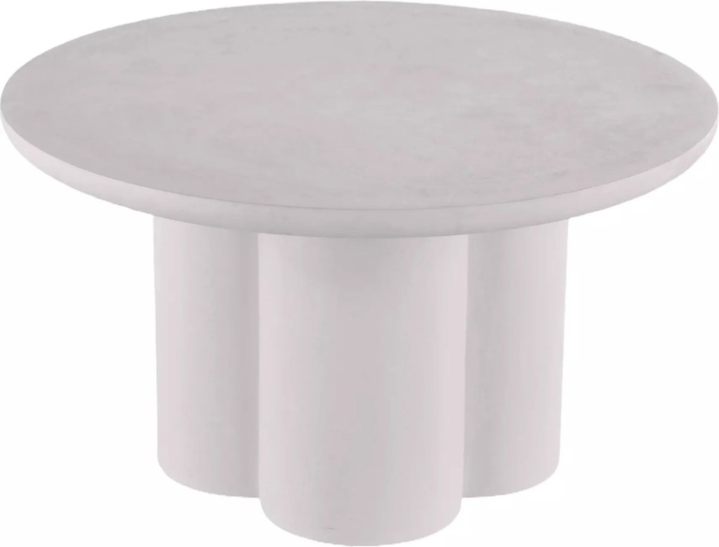 Konferenčný stolík Rosalia 80 cm svetlo sivý