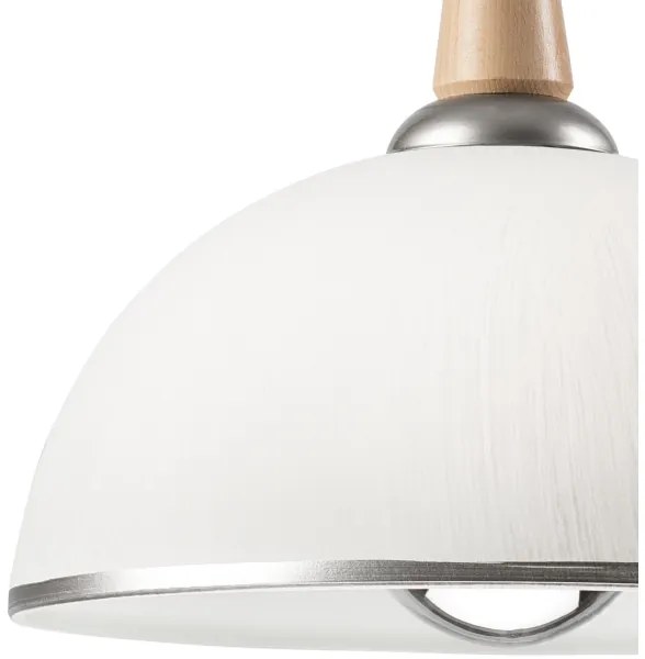 Sťahovací luster CHIARA 1xE27/60W/230V strieborná/buk