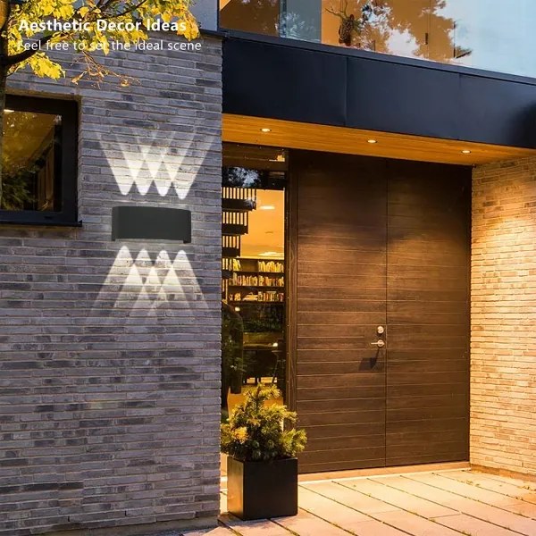 Brilagi - LED Vonkajšie nástenné svietidlo FLAREBOX LED/8W/230V čierne IP65