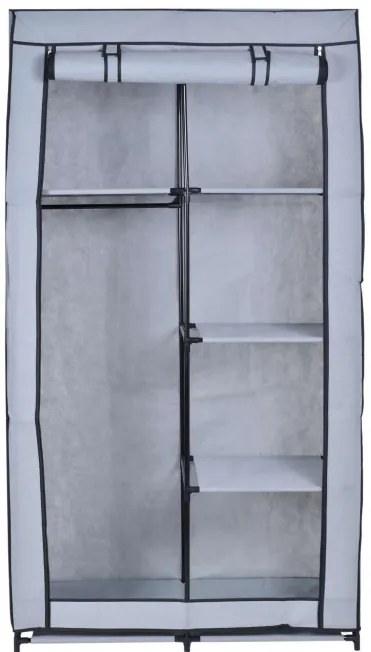 Šatníková skriňa MIRA sivá