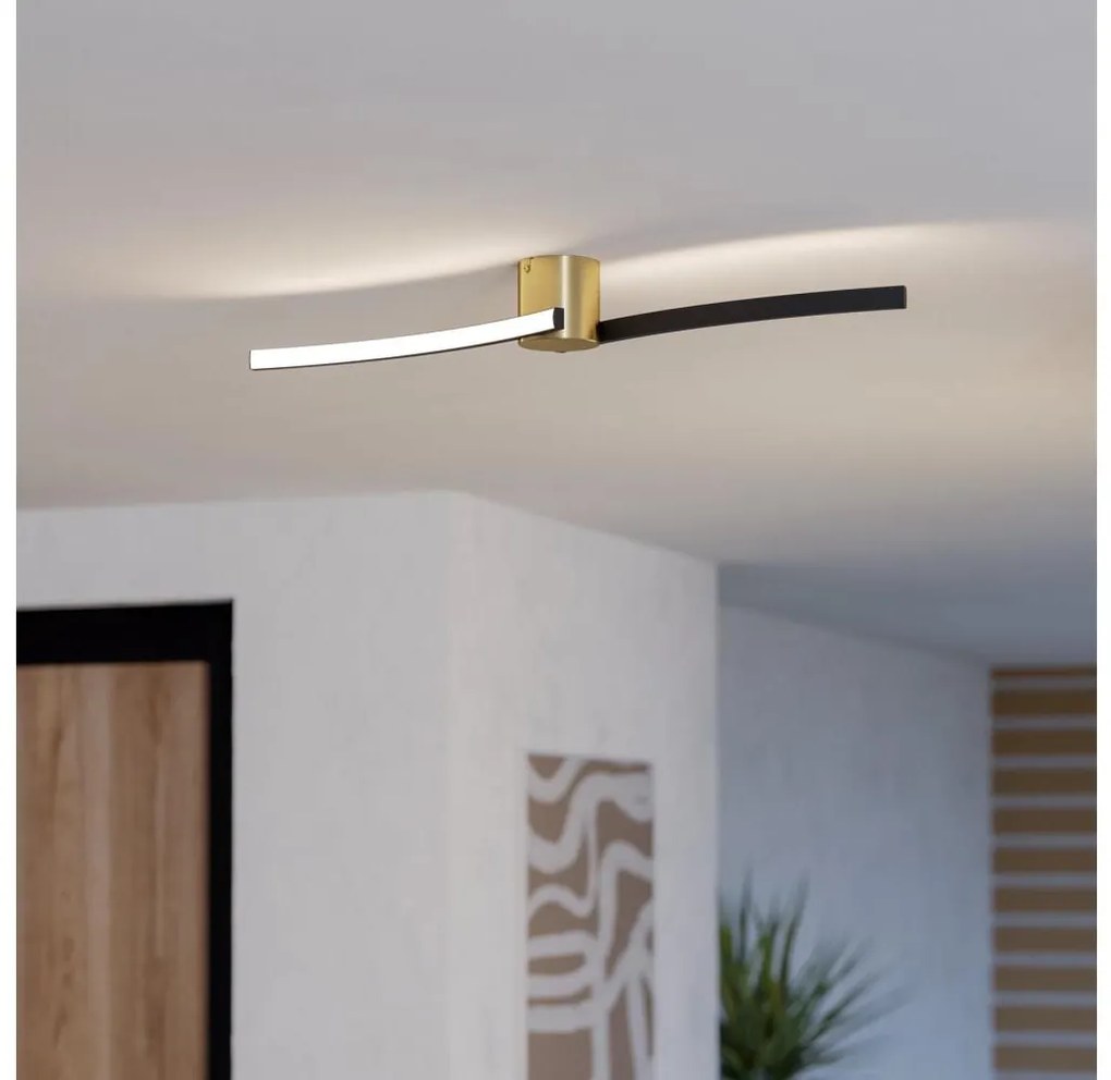 Eglo 901216 - LED Stropné svietidlo AIETA LED/12W/230V 4000K čierna