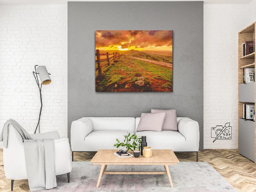 Gario Diamantové maľovanie Národný park, Veľká Británia 2 Rozmery: 40 x 30 cm, Rámovanie: Iba zrolované plátno, Diamanty: Štvorcové