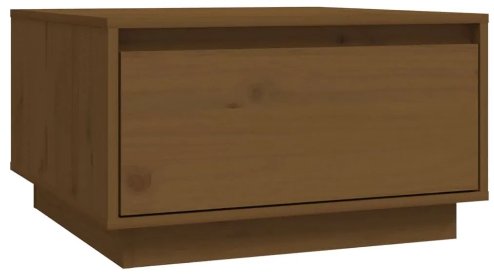 vidaXL Konferenčný stolík medovo-hnedý 55x56x32 cm borovicový masív