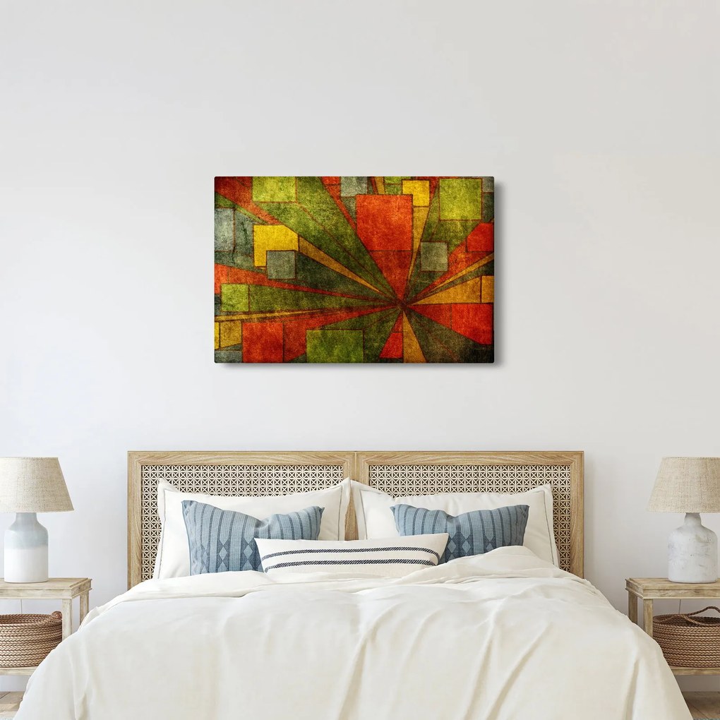 Obraz geometrické abstrakcie (90x60 cm)