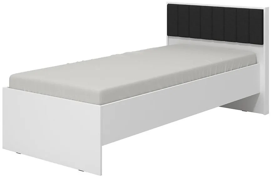 Posteľ Varadero biela/čierna 90x200 11011660