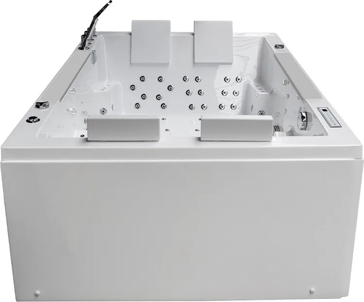 BPS-koupelny Hydromasážna vaňa HYD-KAR942W 180x120 Biela s ohrevom vody
