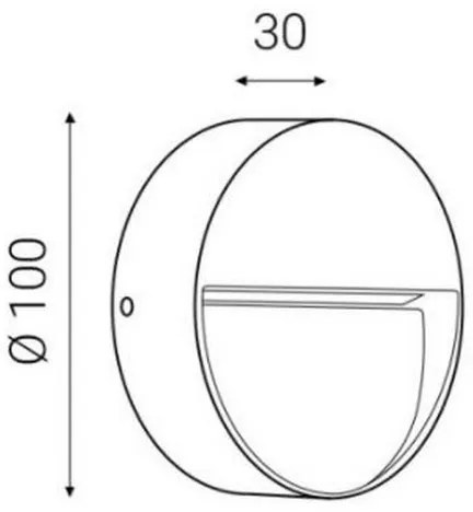 LED2 - LED Vonkajšie nástenné svietidlo STEP ON LED/3W/230V IP54