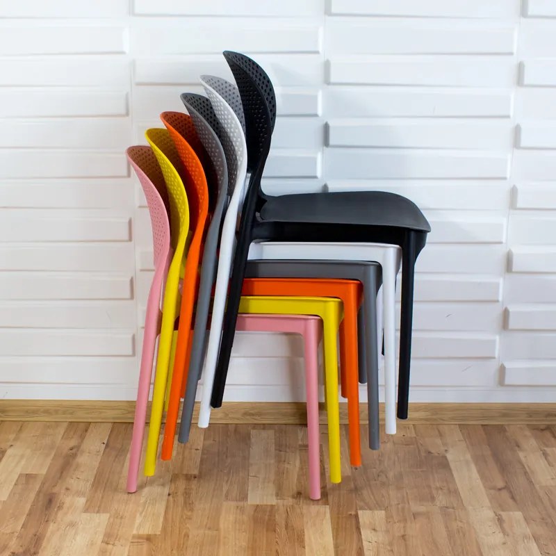 Dekorstudio Plastová stolička FLEX žltá