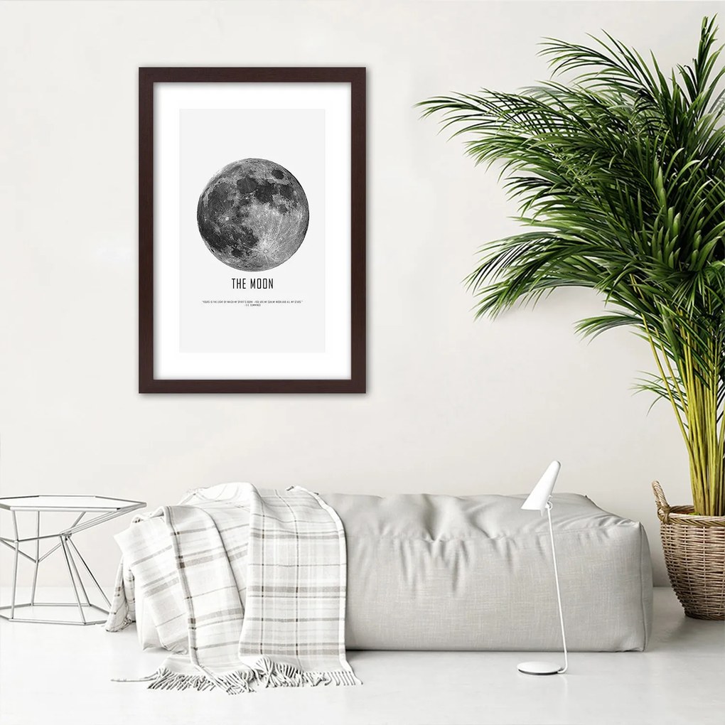 Gario Plagát Mesiac Farba rámu: Bez rámu, Rozmery: 70 x 100 cm