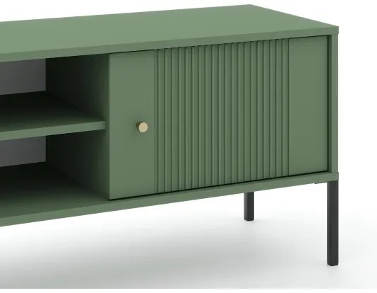 Televízny stolík LUE zelená/čierna