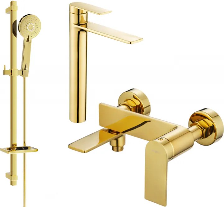 Mexen Zero DQ40 vaňový set, zlatý - 7113DQ40-50