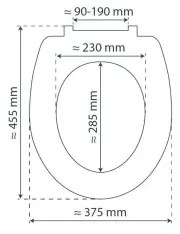 Schütte 82300-A - WC sedadlo WHITE SoftClose duroplast