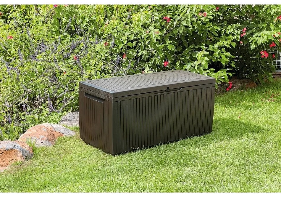 KETER SPRINGWOOD Storage záhradný úložný box, 305 l, hnedá 17202378