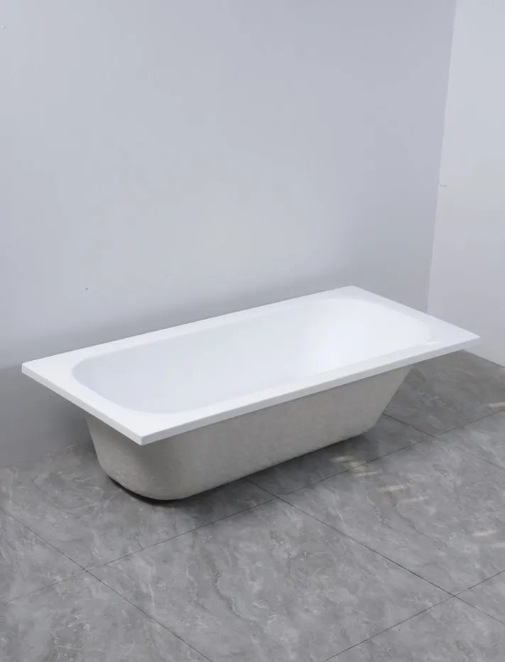 Erga Pureline-O, vaňa 1500x700x400 mm bez nožičiek, biela lesklá, ERG-V07-PURELINE-O-150x070-WH