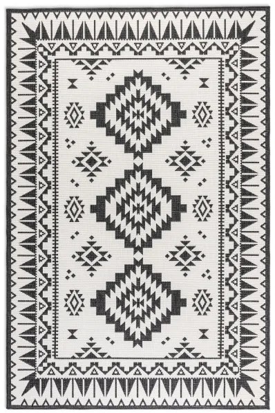 Obojstranný koberec Elle Decoration GEMINI Dynamic čierny