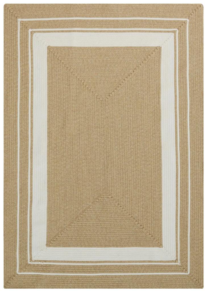 NORTHRUGS - Hanse Home koberce Kusový koberec Braided 105556 Creme Beige – na von aj na doma - 120x170 cm